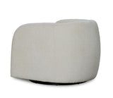 Casper Swivel Chair in Boucle Natural