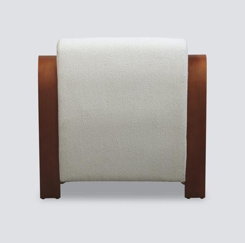 Ascot Club Chair with White Teddy Fabric