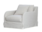 Provencal Slip Cover Armchair Salt & Pepper