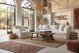 Provencal Slip Cover Armchair Salt & Pepper