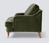 Thornfield 1.5 Armchair Olive Velvet