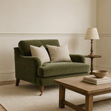 Thornfield 1.5 Armchair Olive Velvet