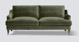 Thornfield 3 Seater Sofa Olive Velvet