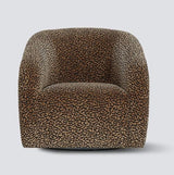 Crown Swivel Chair Brown / Black