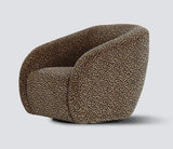 Crown Swivel Chair Brown / Black
