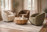Crown Swivel Chair Brown / Black