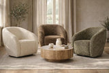 Crown Swivel Chair Brown / Black
