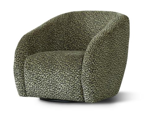 Crown Swivel Chair Olive / Black
