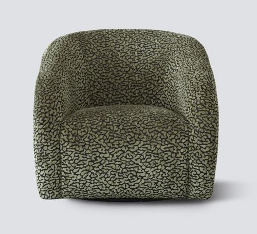 Crown Swivel Chair Olive / Black