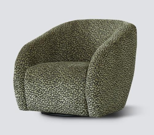 Crown Swivel Chair Olive / Black