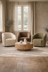 Crown Swivel Chair Olive / Black