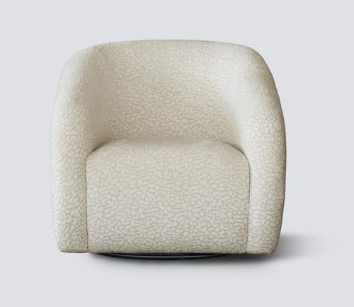 Crown Swivel Chair Taupe / Natural