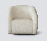 Crown Swivel Chair Taupe / Natural
