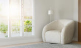 Crown Swivel Chair Taupe / Natural