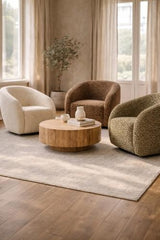 Crown Swivel Chair Taupe / Natural