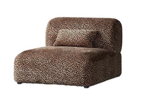 Arcadia Sectional Sofa Middle Single Hunter Brown / Black