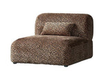 Arcadia Sectional Sofa Middle Single Hunter Brown / Black
