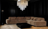 Arcadia Sectional Sofa Middle Single Hunter Brown / Black