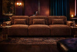 Arcadia Sectional Sofa Middle Single Hunter Brown / Black