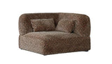 Arcadia Sectional Sofa Corner Hunter Brown / Black