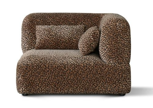 Arcadia Sectional Sofa Corner Hunter Brown / Black