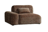 Arcadia Sectional Sofa Left Hand End Hunter Brown / Black