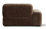 Arcadia Sectional Sofa Left Hand End Hunter Brown / Black
