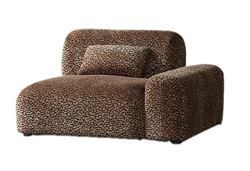 Arcadia Sectional Sofa Right Hand End Hunter Brown / Black