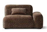 Arcadia Sectional Sofa Right Hand End Hunter Brown / Black