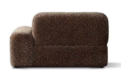 Arcadia Sectional Sofa Right Hand End Hunter Brown / Black