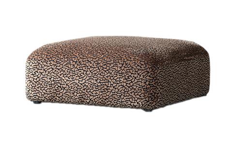 Arcadia Sectional Sofa Ottoman Hunter Brown / Black