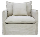 Chantilly Signature Slip Cover Armchair Salt & Pepper