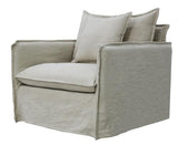 Chantilly Signature Slip Cover Armchair Salt & Pepper