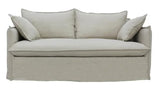 Chantilly Signature Slip Cover 2 Seat Sofa Salt & Pepper