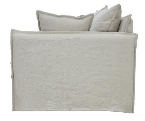 Chantilly Signature Slip Cover 2 Seat Sofa Salt & Pepper