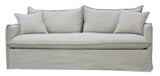 Chantilly Signature Slip Cover 3 Seat Sofa Salt & Pepper