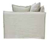 Chantilly Signature Slip Cover 3 Seat Sofa Salt & Pepper