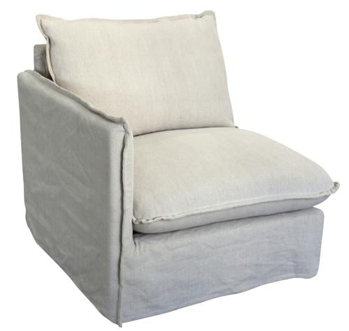 Villa Signature Corner Suite Left Arm Salt & Pepper