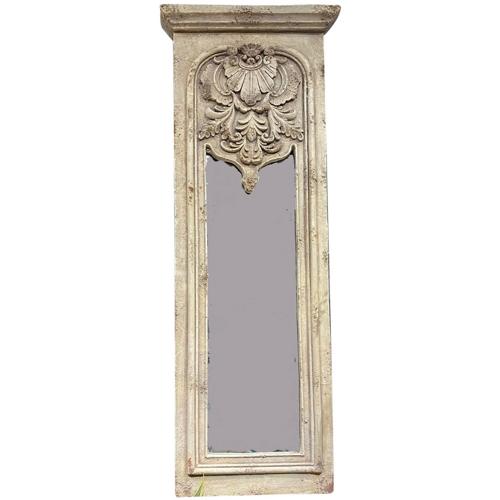Vintage Wall Mirror Antique Marble 1500x520x80mm