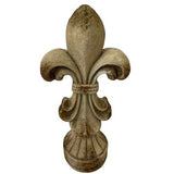 Fleur De Lis Finial Indoor/Outdoor Antique Marble Composite