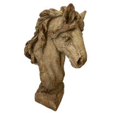 Horse Head Indoor/Outdoor Antique Marble Composite