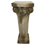 Plinth Indoor/Outdoor Antique Marble Composite 190x190x600mm