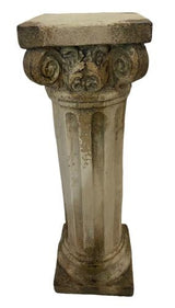 Plinth Indoor/Outdoor Antique Marble Composite 190x190x600mm