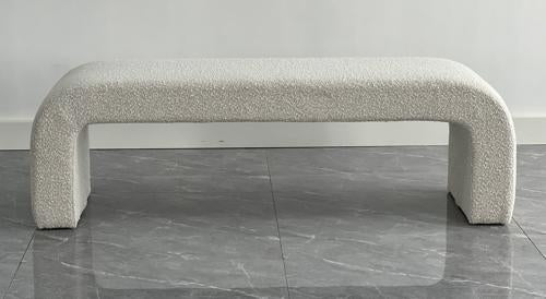Daphne Bench Cream Boucle