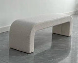 Daphne Bench Cream Boucle