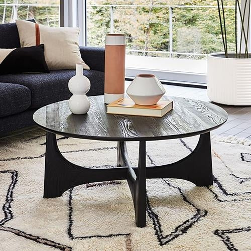 Baobab Coffee Table Black Oak