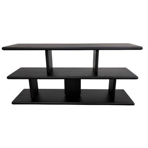 Low Shelving Unit Black Oak