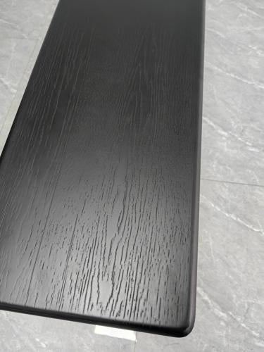 Low Shelving Unit Black Oak