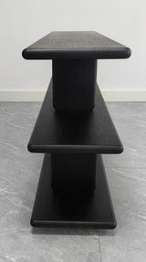 Low Shelving Unit Black Oak