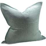 Linen Cushion Cover Mint 550x550mm